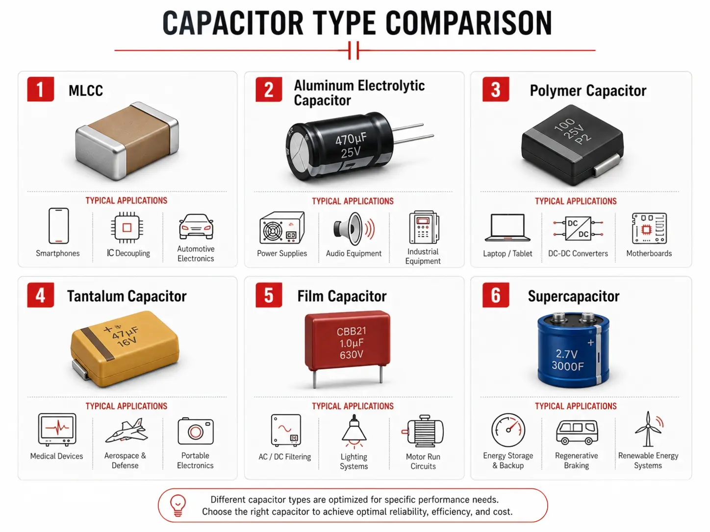 capacitor type comparison