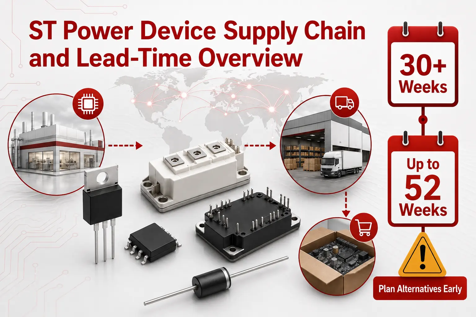 ST Power Device Lead Times Reach 52 Weeks: Alternative Parts Guide